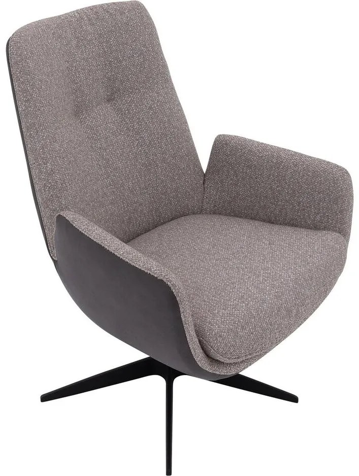 Goossens Excellent Draaifauteuil Lorient, Draaifauteuil met open arm (maat m)