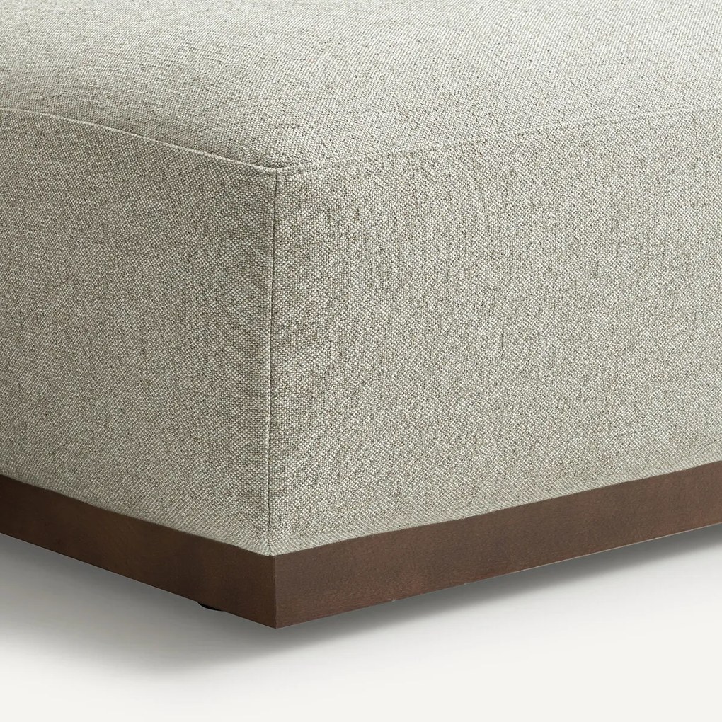 Bank links hoek XL structuur viscose linnen, JACOPO