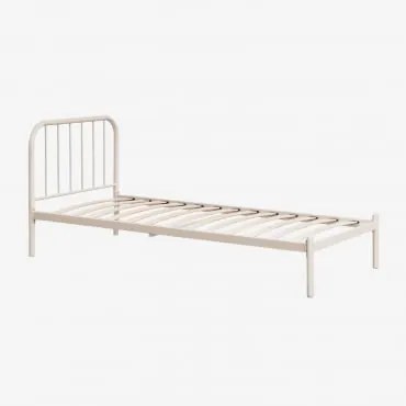 Asteri Ijzeren Bed Tapioca Beige & 90 X 190 Cm - Sklum