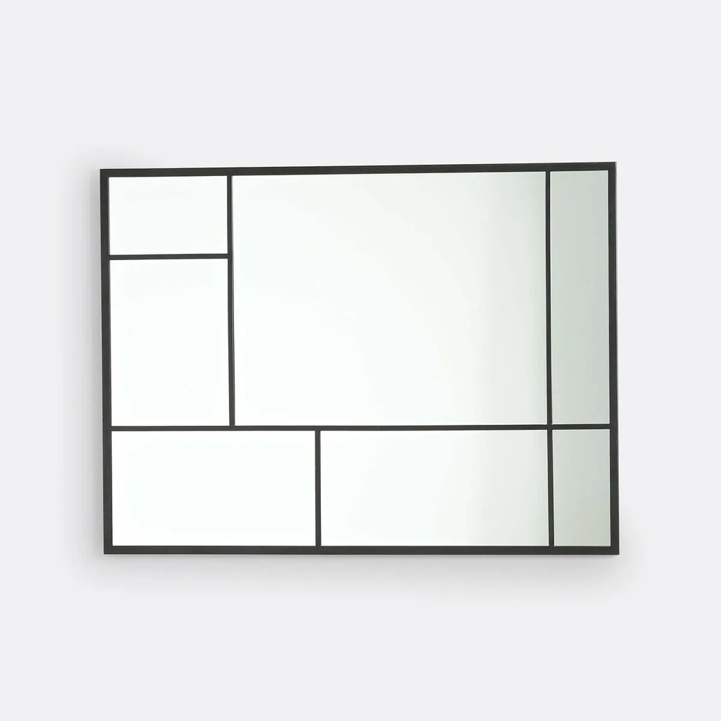 Industriële metalen spiegel 120x90 cm, Lenaig