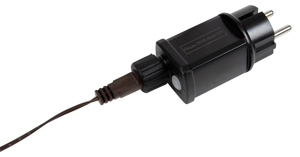 Kerst vloerlamp bruin boom 120cm incl. LED met timer IP44 - Ki