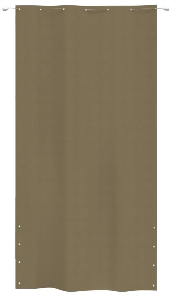 vidaXL Balkonscherm 140x240 cm oxford stof taupe