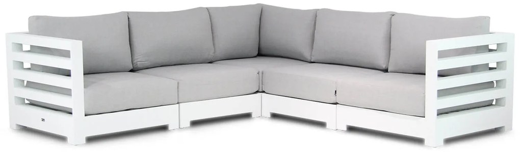 Hoek loungeset 5 personen Aluminium Wit  Santika Furniture Santika Phantom