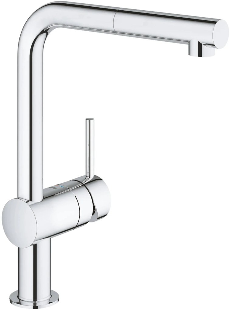 Grohe Minta keukenkraan met uittrekbare handdouche dualspray chroom