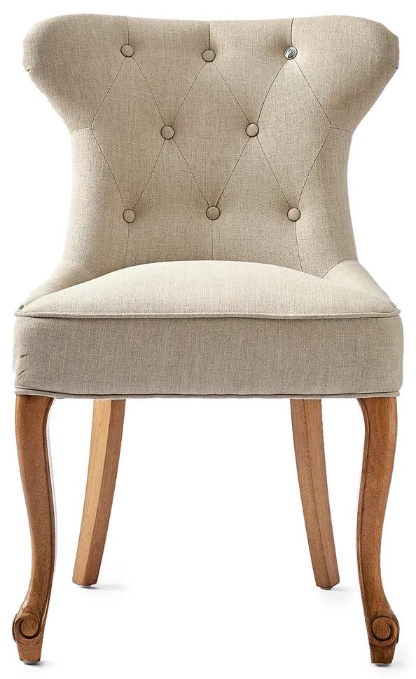 Rivièra Maison - George Dining Chair, linen, flax - Kleur: beige