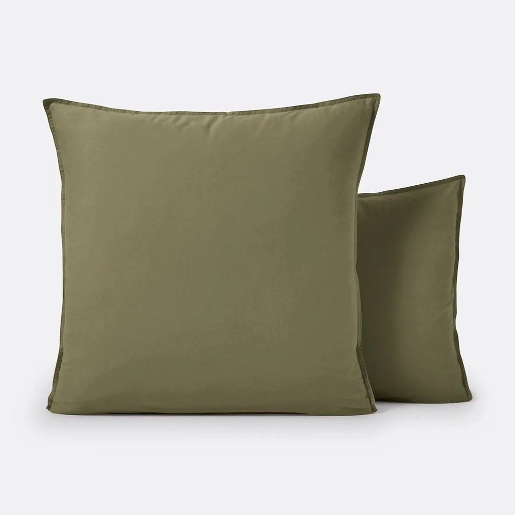 Effen kussensloop in gewassen katoen, Scenario