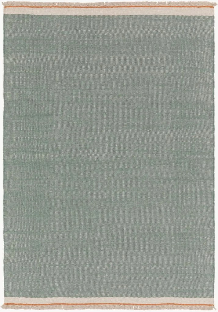 Handgeweven wollen vloerkleed Karla