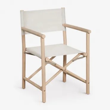 Set Van 2 Opvouwbare Regisseursstoelen Van Acaciahout Olivia Lichte Acaciekleur - Sklum