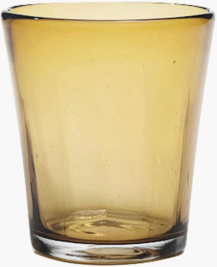Handgemaakte glazen tumblers Bei, 4-delig