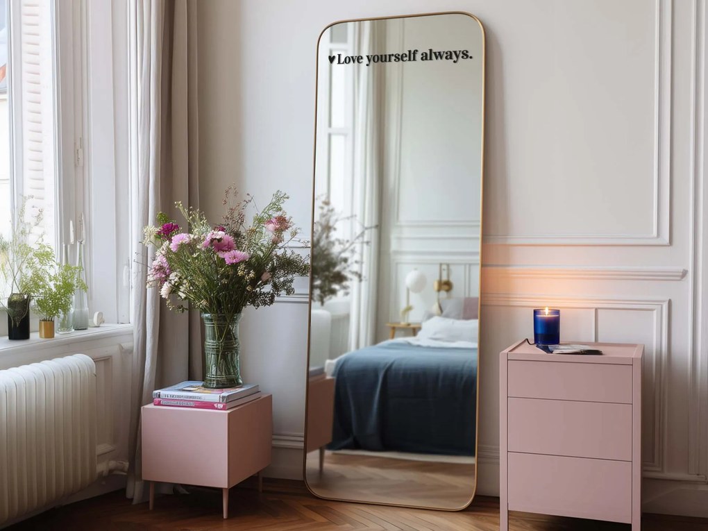 Spiegelsticker S36 – Love yourself always. 39x3