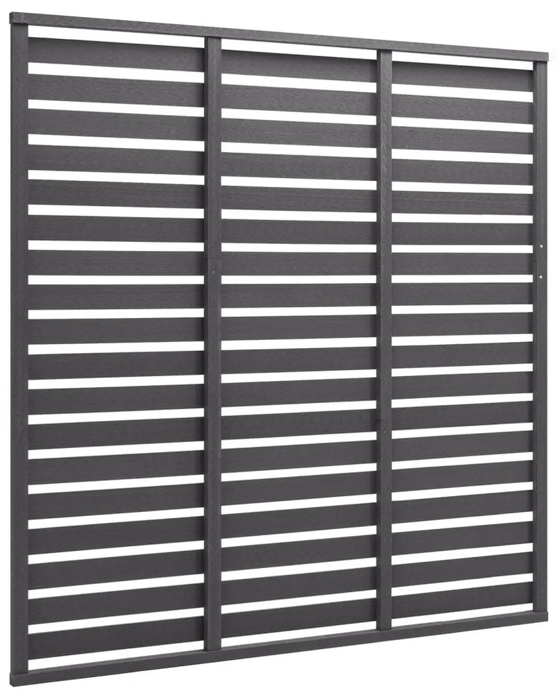 vidaXL Schuttingpaneel 180x180 cm HKC grijs