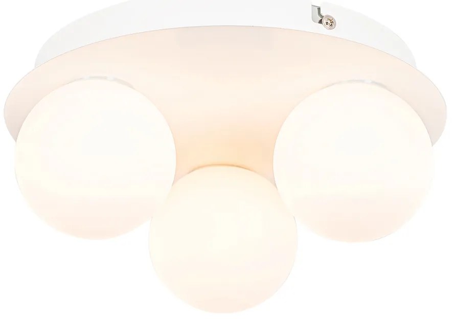Moderne badkamer plafondlamp wit 3-lichts - Cederic