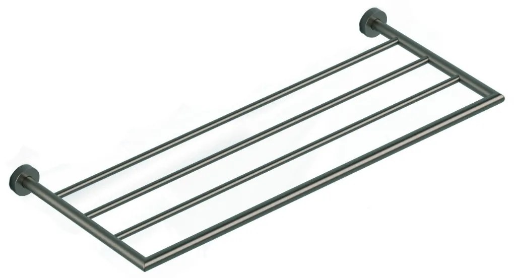 Hotbath &More handdoekrek geborsteld gunmetal PVD
