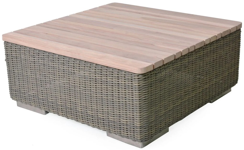 4 Seasons Outdoor Kingston salontafel pure met teak blad  Loungetafel     weerbestendig