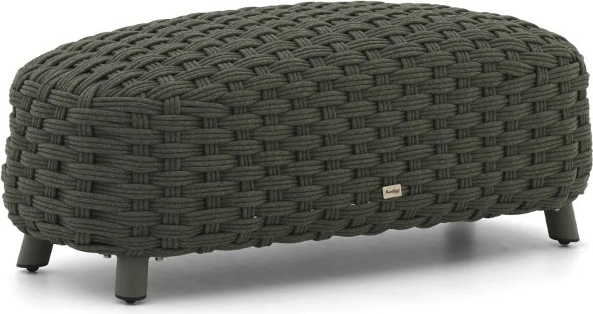 Voetenbank tuin | Manifesto  Pergine | Rope (touw) | Groen | 110x30cm | Kees Smit Tuinmeubelen