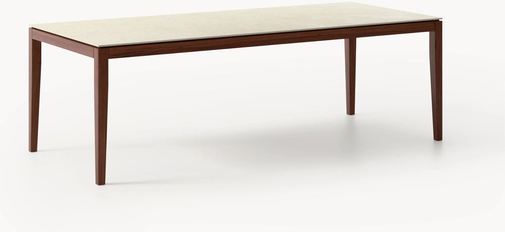 Eettafel Jackson met travertijn effect, in verschillende formaten