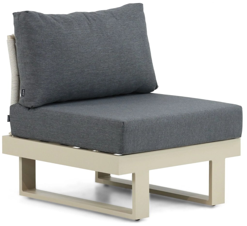 Hoek loungeset 6 personen Aluminium Taupe Lifestyle Garden Furniture Lorenzo