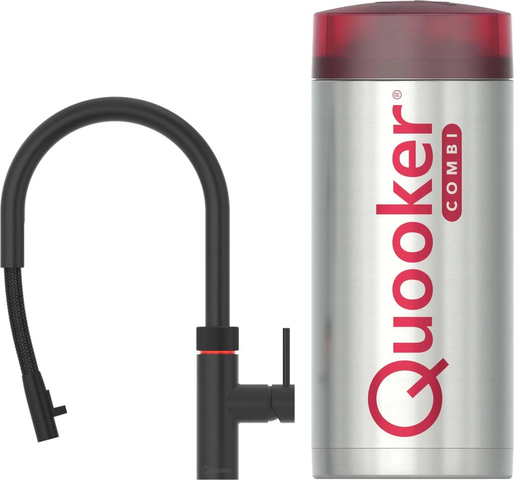 Quooker Flex met COMBI+ boiler 3-in-1-kraan zwart