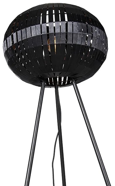 Moderne vloerlamp tripod zwart - Zoë