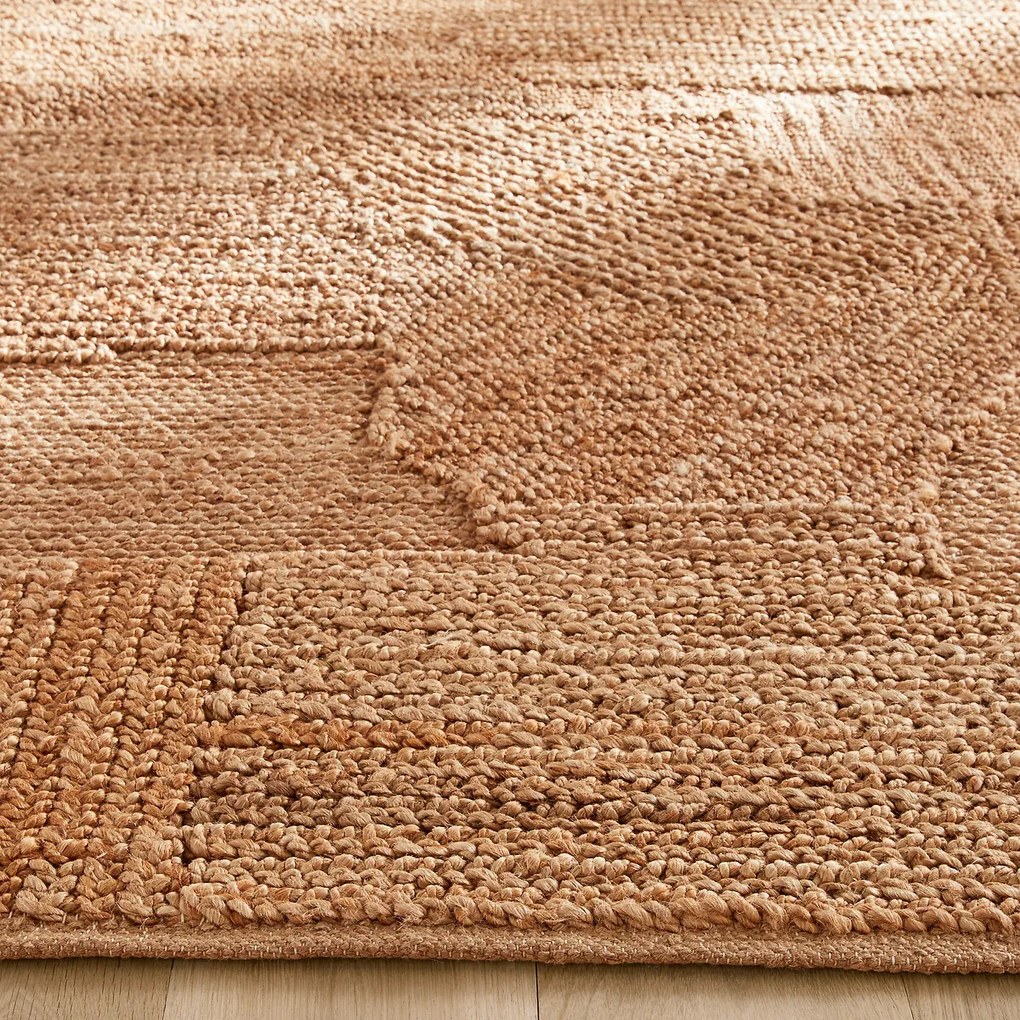 Vloerkleed in jute, handgeweven, Kheti