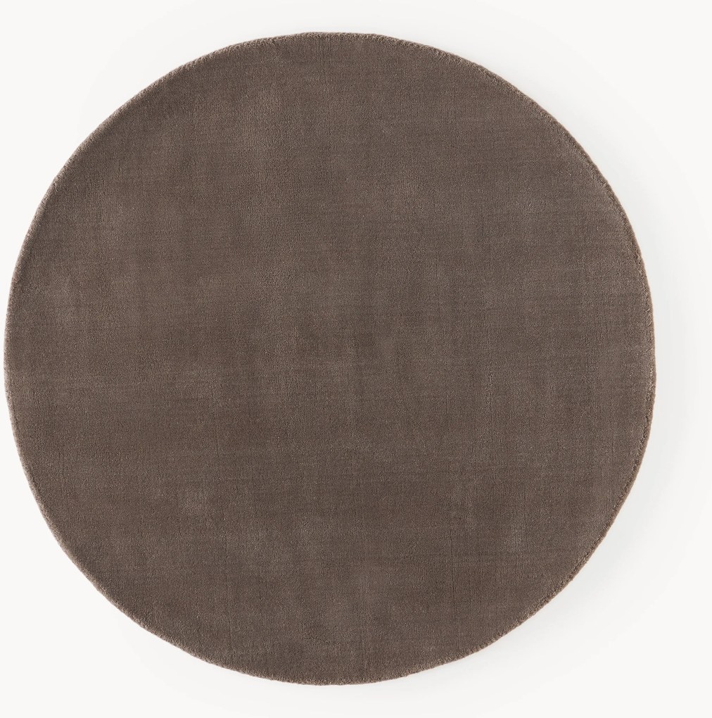 Rond wollen vloerkleed Zayne, handgeweven