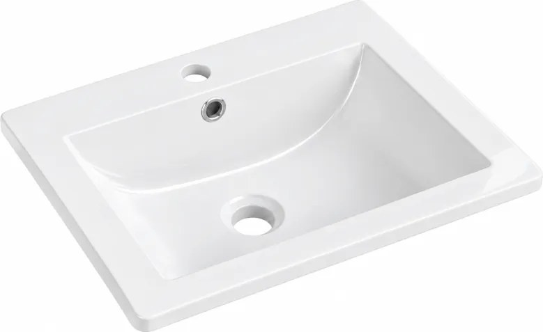 Mexen Lora inbouw wastafel 53 x 46 cm, wit - 25365300
