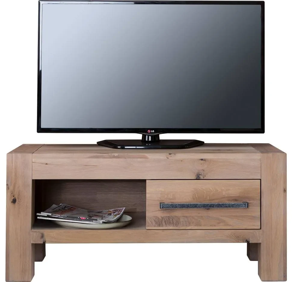 Goossens Tv Meubel Roots, 1 lade vsr 1 open vak vsl 45 cm diep