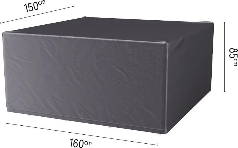 Platinum Aerocover tuinsethoes - Ademende hoes voor tuinset met rechthoekige tafels tot 160cm (inclusief stoelen)