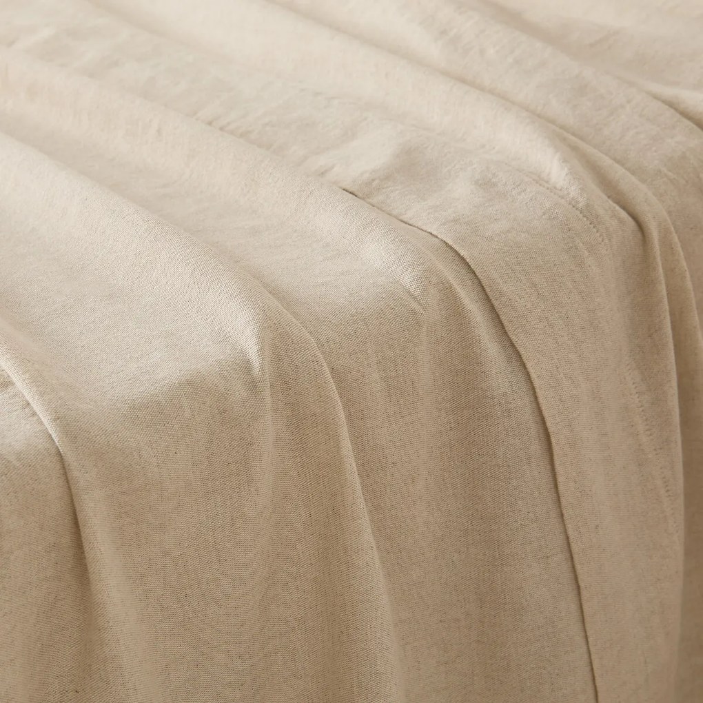 Plat laken in gewassen katoen/linnen, Marnie