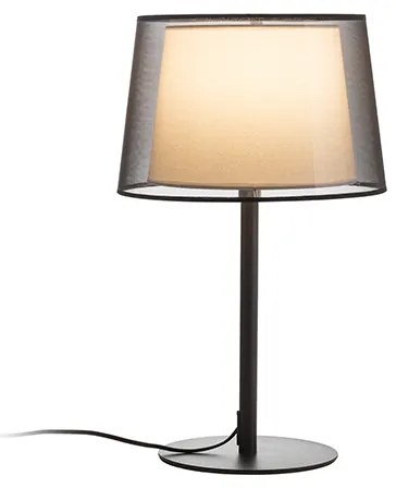 RENDL R12484 ESPLANADE tafellamp, decoratief transparant zwart/wit Chroom