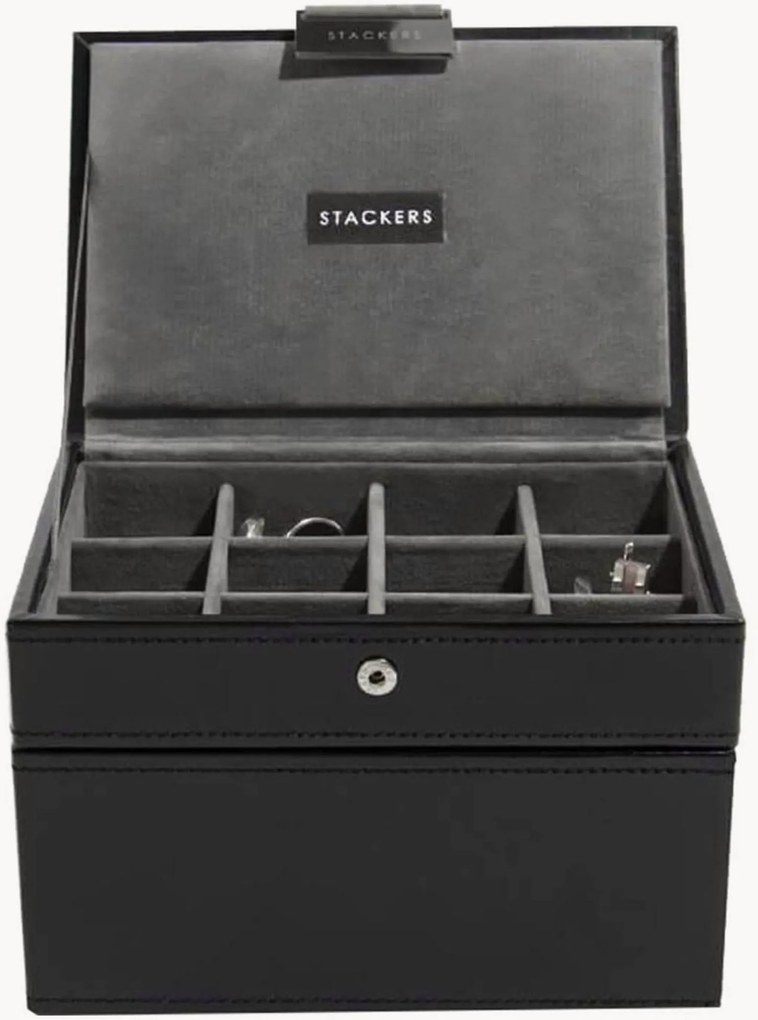 Sieradendoosjes Mini Black, 2-delig