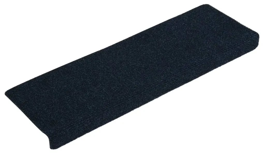 vidaXL Trapmatten 15 st 65x25 cm naaldvilt blauw