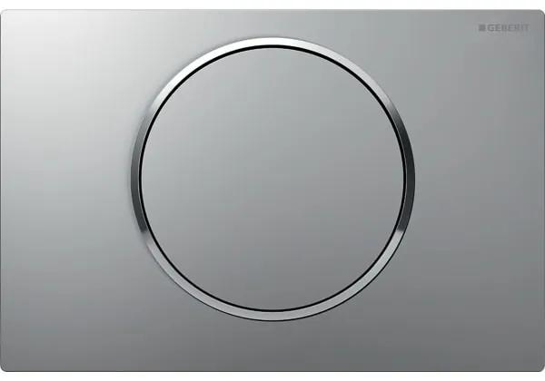Sigma 10 bedieningsplaat easy-to-clean - mat chroom - ring glans chroom