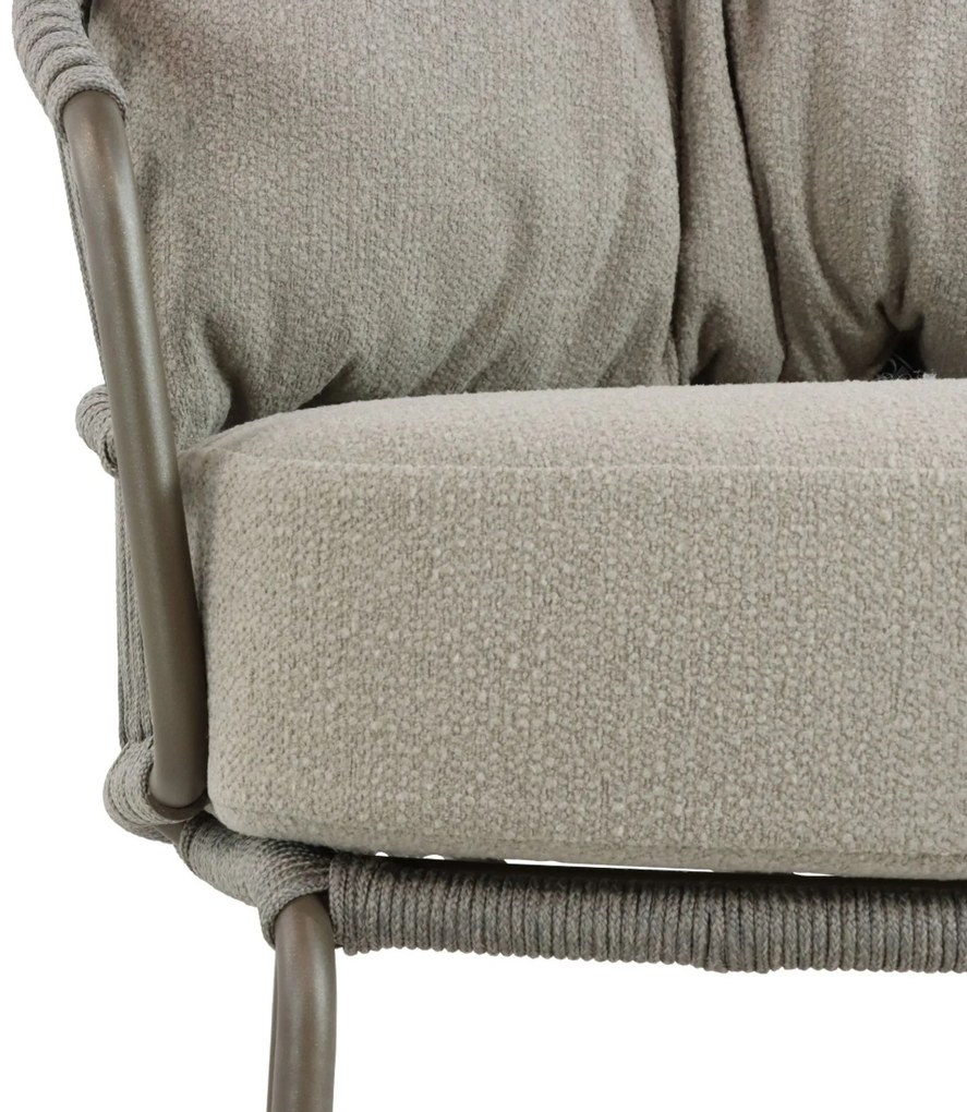 Stoel en Bank Loungeset 5 personen Aluminium/rope Taupe  4 Seasons Outdoor Capalbio/Riah