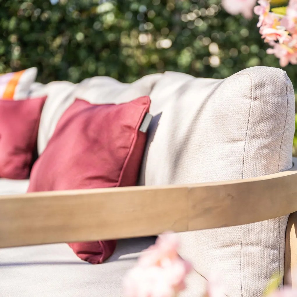 Garden Impressions Sirocco lounge dining set 3-delig links - acacia - grey sand