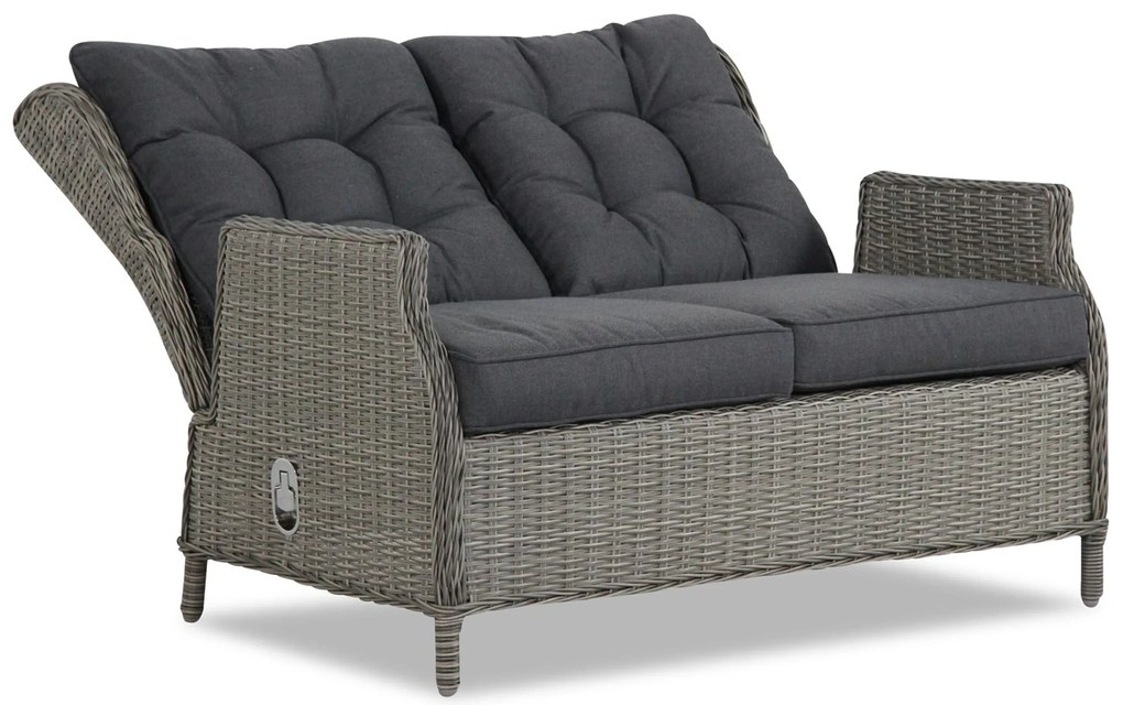 Stoel en Bank Loungeset 4 personen Wicker Grijs Garden Collections New Castle