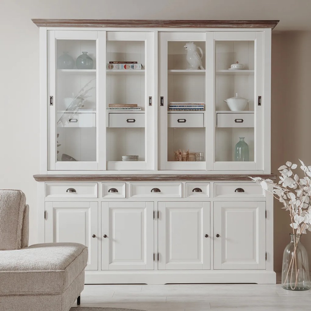 Buffetkast Romantisch Wit L - 204x50x220cm.