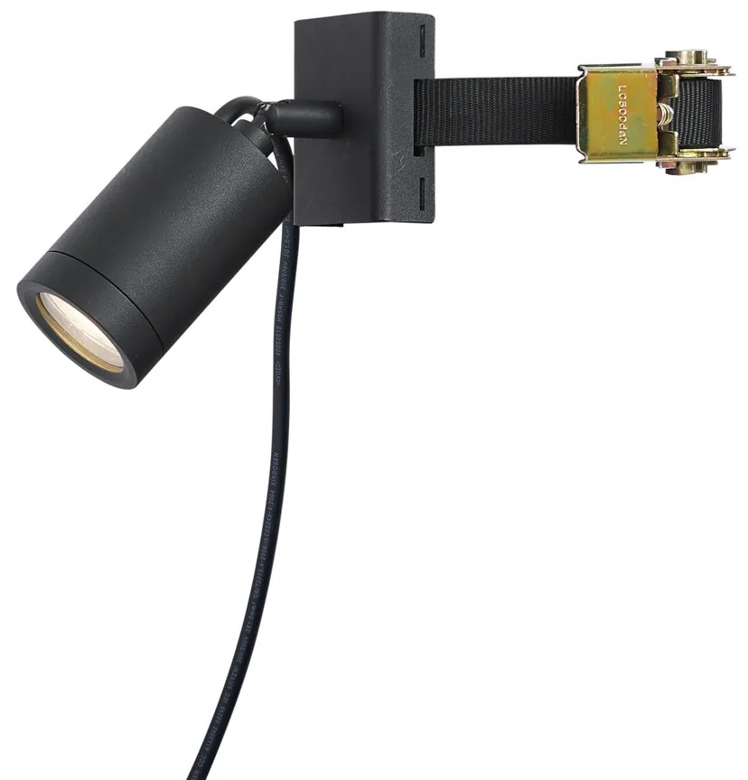 Buitenspot zwart voor aan boom GU10 50mm draai- en kantelbaar IP65 - Solo