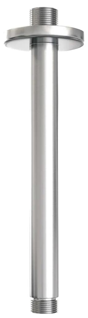 Brauer Brushed Edition thermostatische inbouw regendouche met staafhanddouche, plafondarm en hoofddouche 20cm set 53 RVS geborsteld PVD