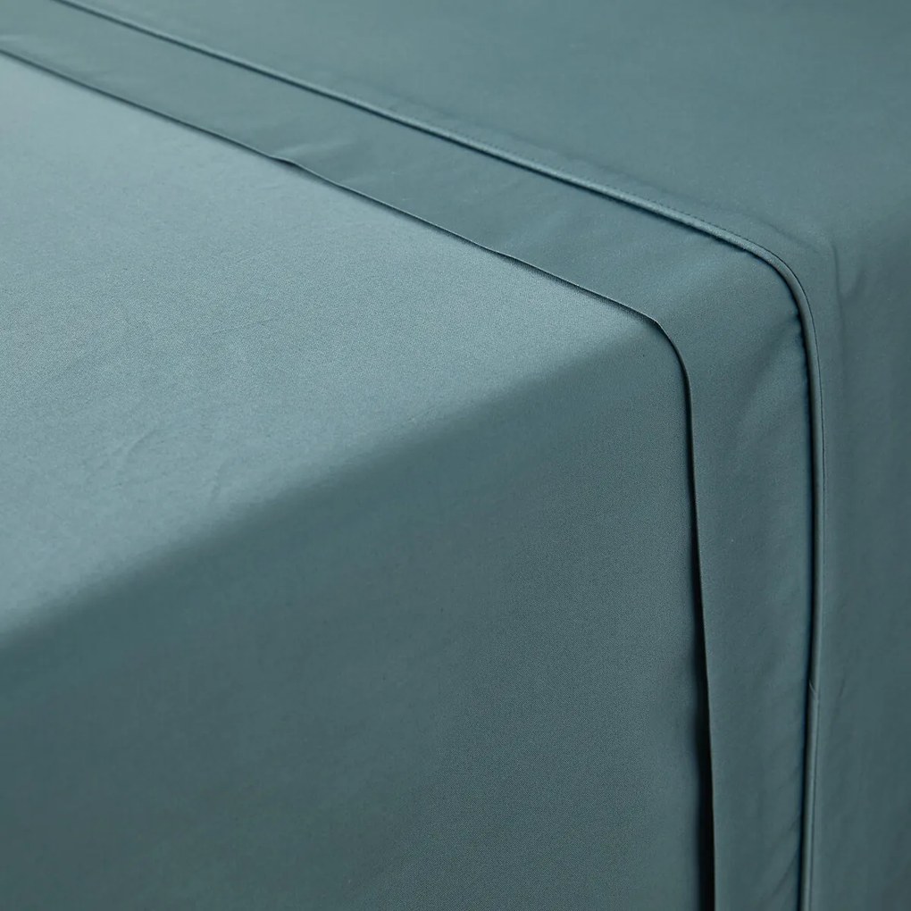 Effen katoenen satijnen laken, 153 draden, Opale