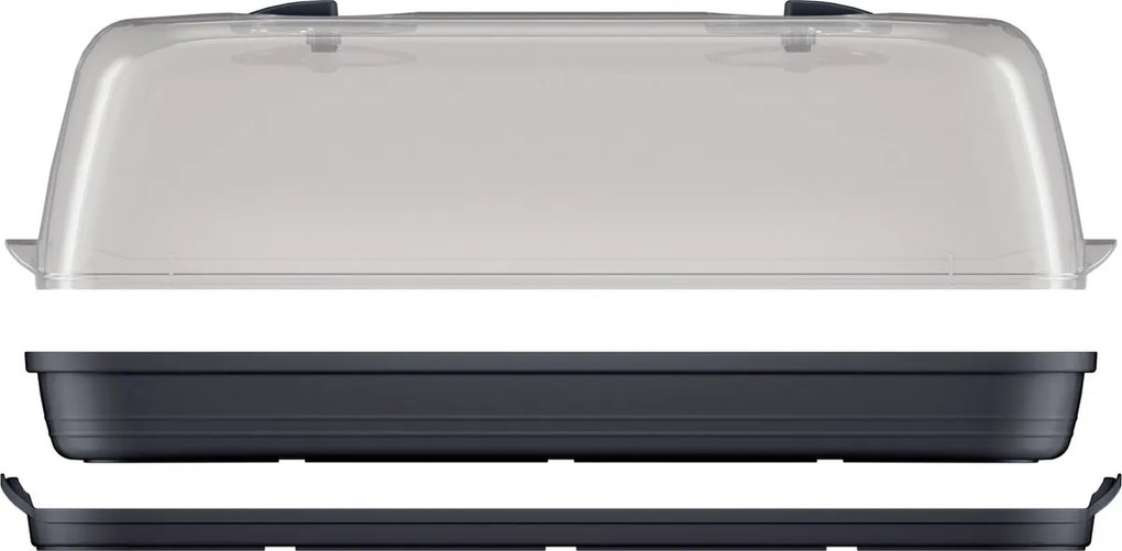 Prosperplast Respana Tafel Kweekkas / Propagator - 51,5 x 19,6 x 18,5 cm - Antraciet