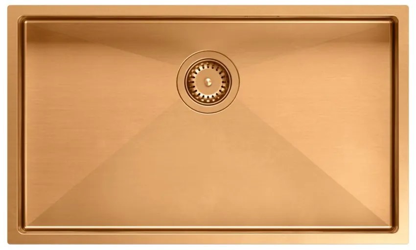 Stalen spoelbak ANTHONY 80 COPPER