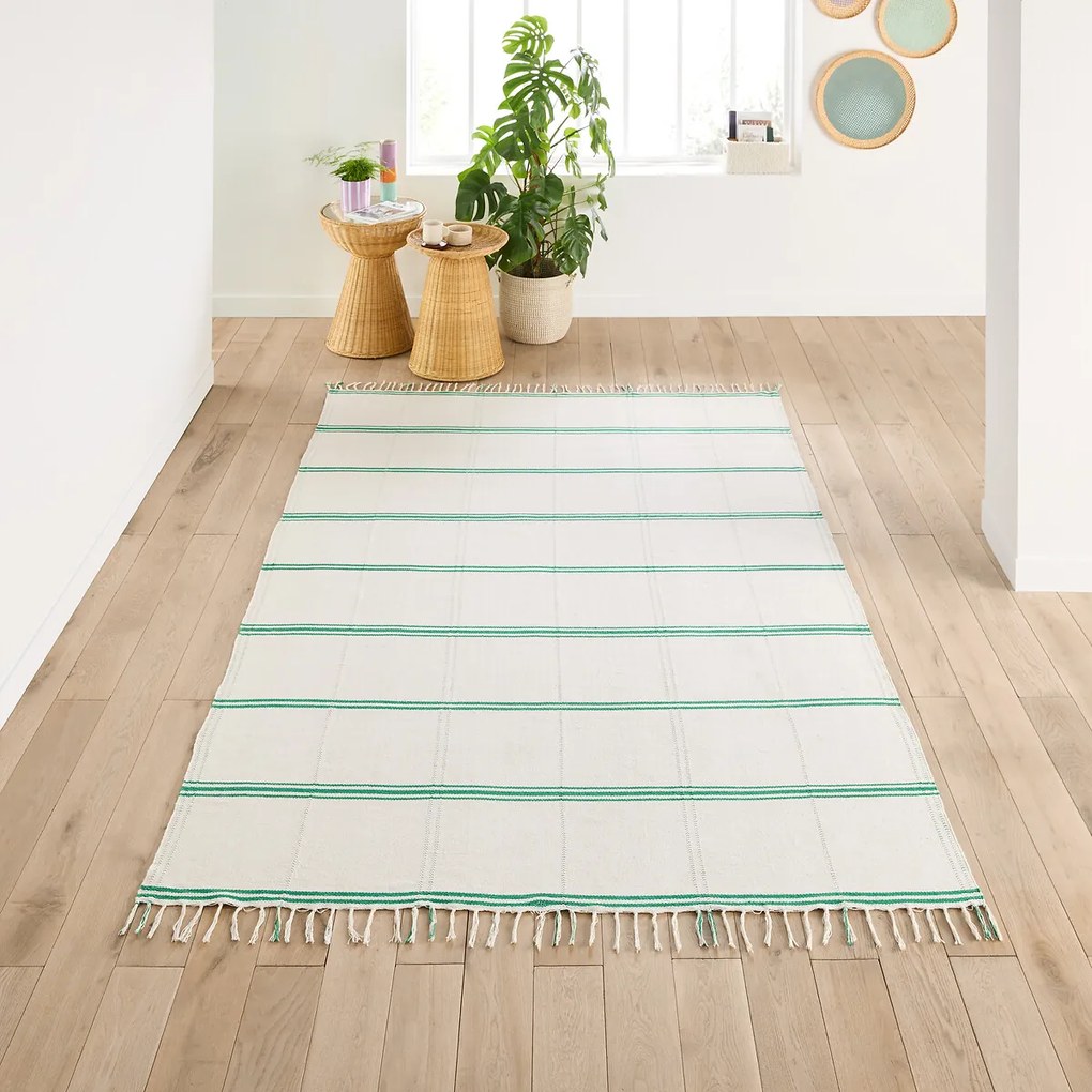 Vloerkleed 58% recycled katoen, Ravelo