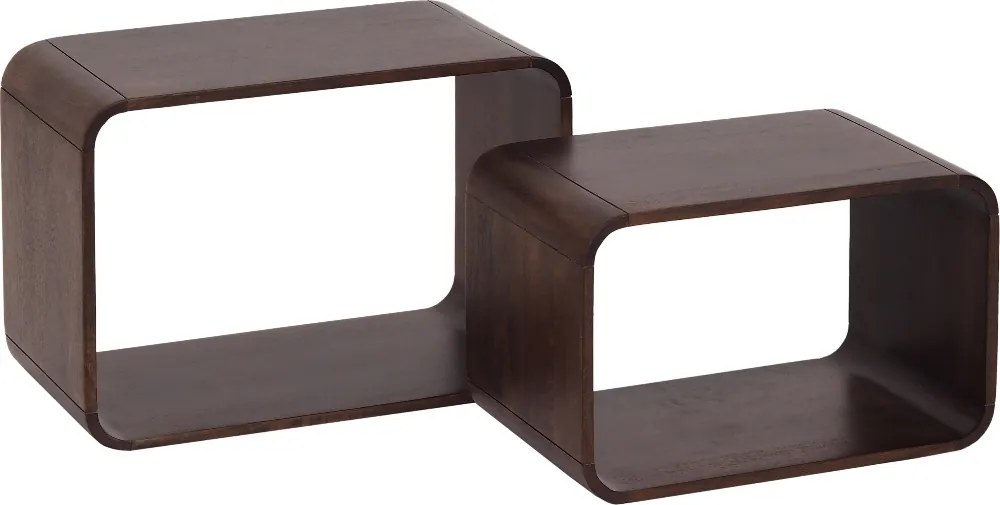 Retro Bijzettafel Set - 37.5 X 30cm.