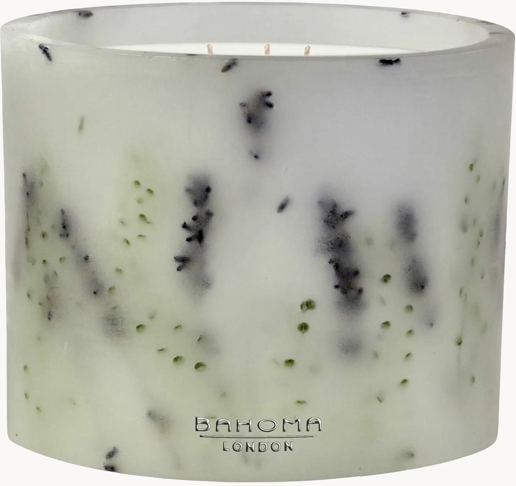 Handgegoten 3-lonts geurkaars Botanica (lavendel, cederhout)