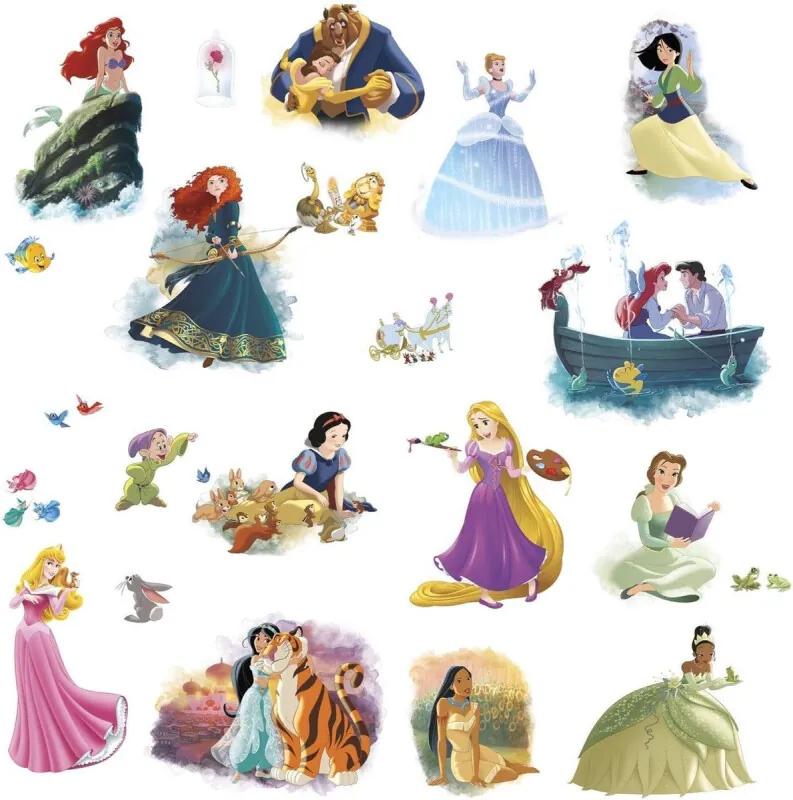 Muurstickers Disney Prinsessen vinyl 22 stuks