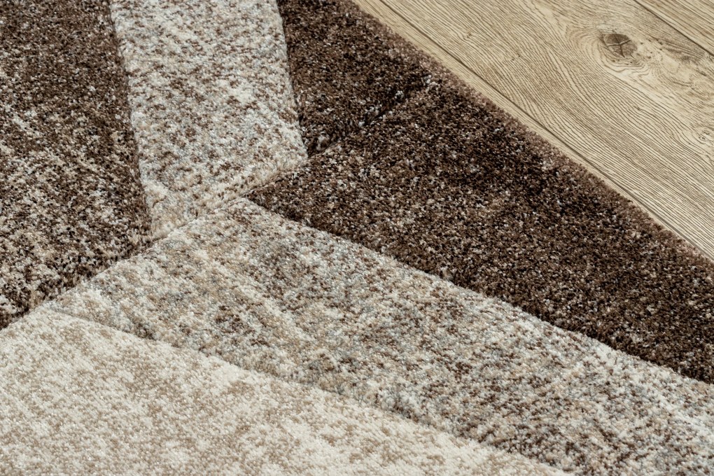 Tapijt FEEL 5673/15044 Zilverspar donkerbruin / beige / crème / grijskleuring