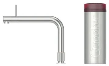 Quooker Front kokendwaterkraan - PRO3 reservoir - Warm / kokend water - RVS geborsteld 3FRONTRVS