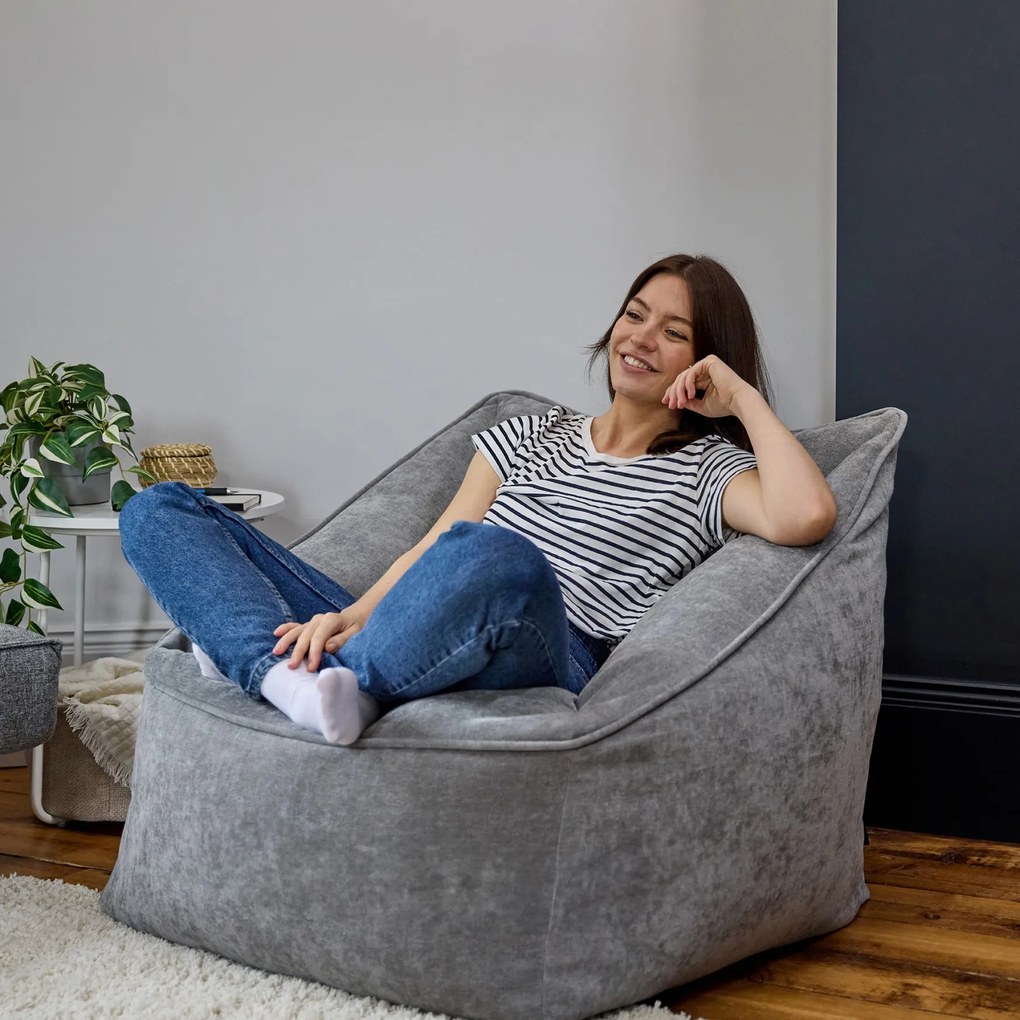 Natalia Chenille Armchair Bean Bag