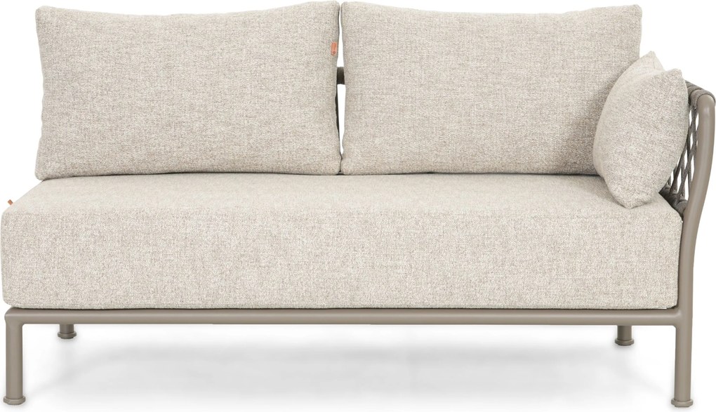 Hoek loungeset 5 personen Rope Taupe  Santika Furniture Santika